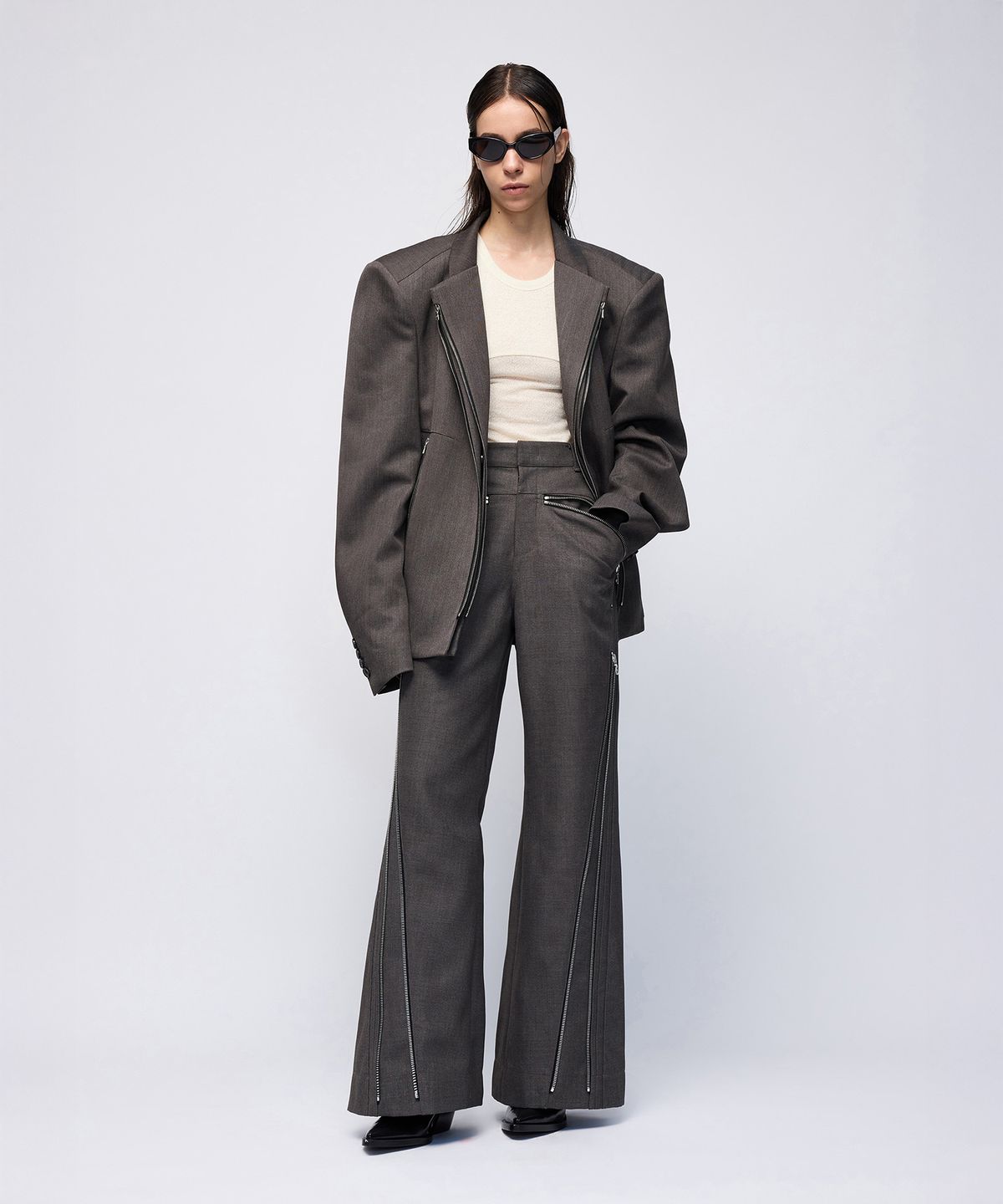몰프(MORPH) Titane Zip Tailored Jacket