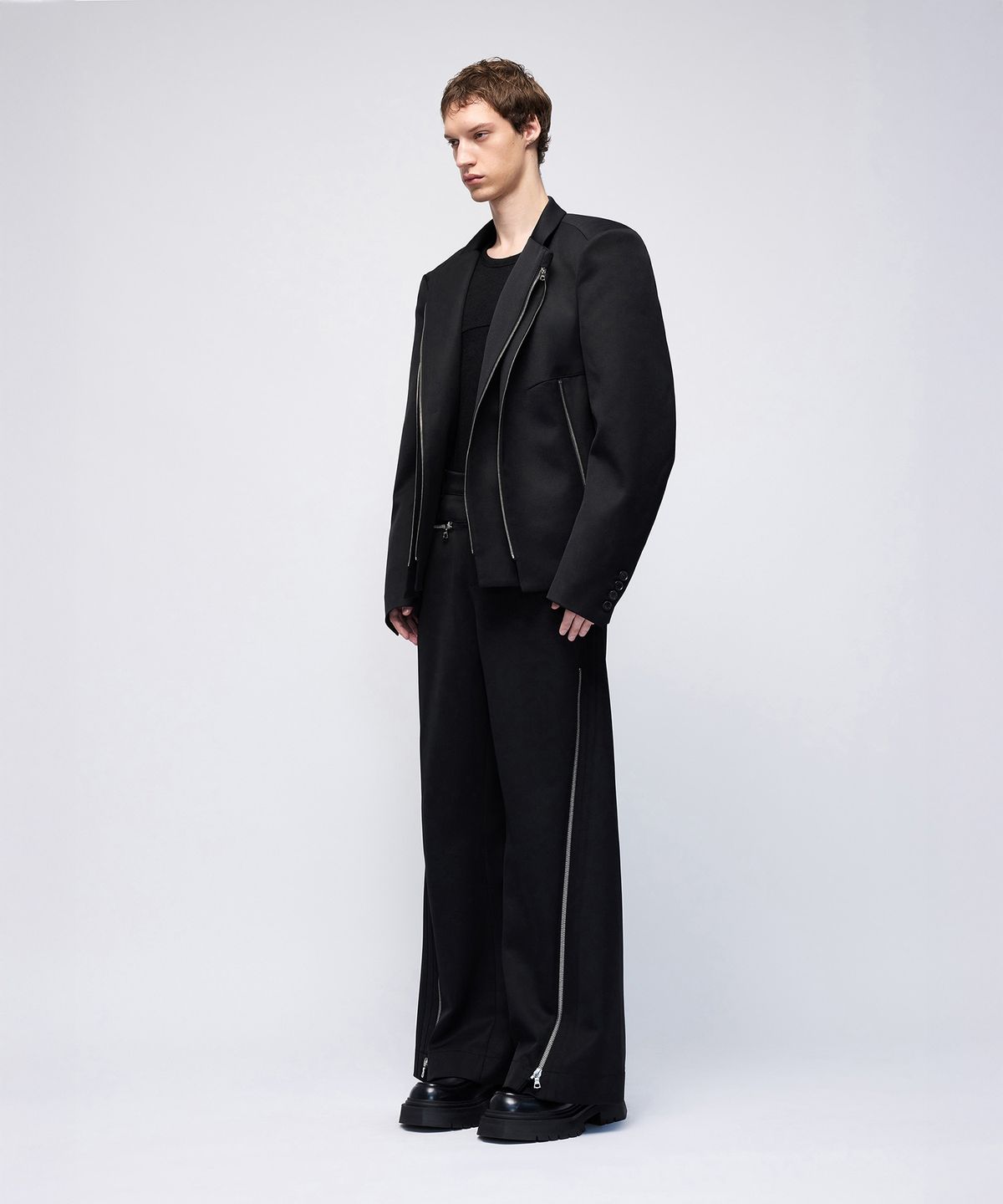 몰프(MORPH) Titane Zip Tailored Jacket