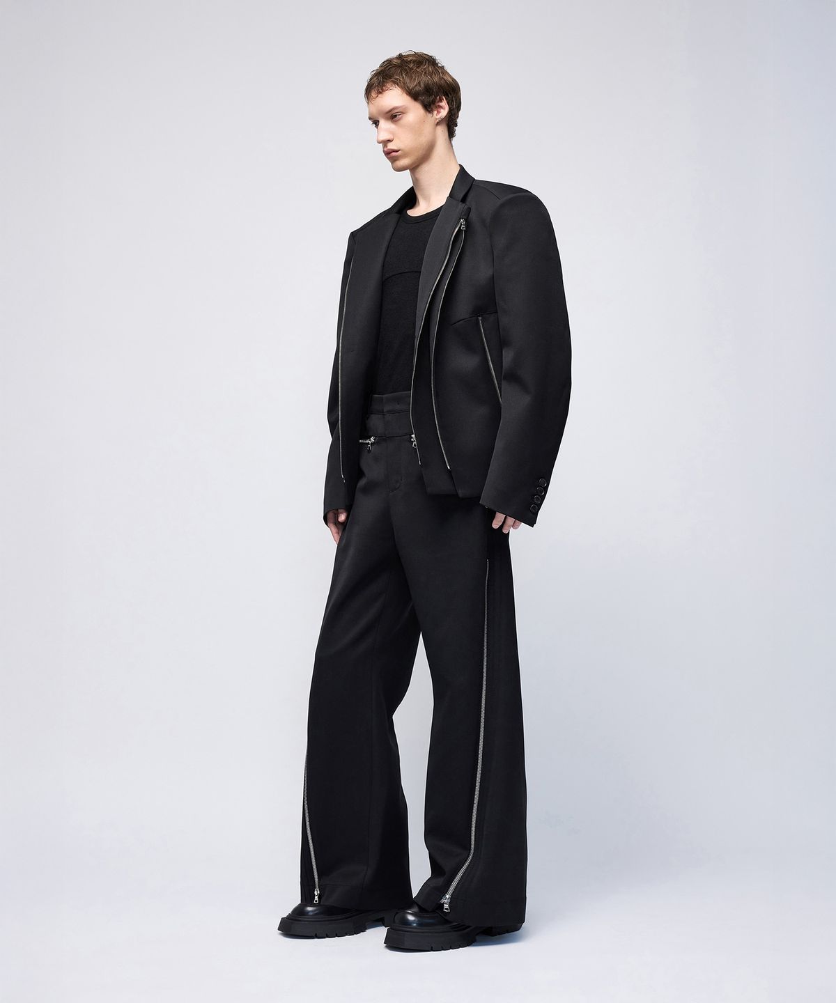 몰프(MORPH) Titane Zip Tailored Jacket