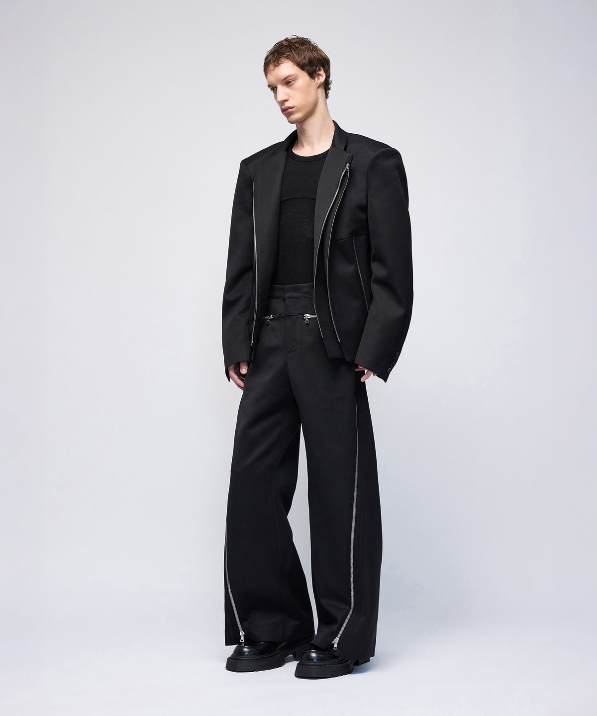 몰프(MORPH) Titane Zip Tailored Jacket