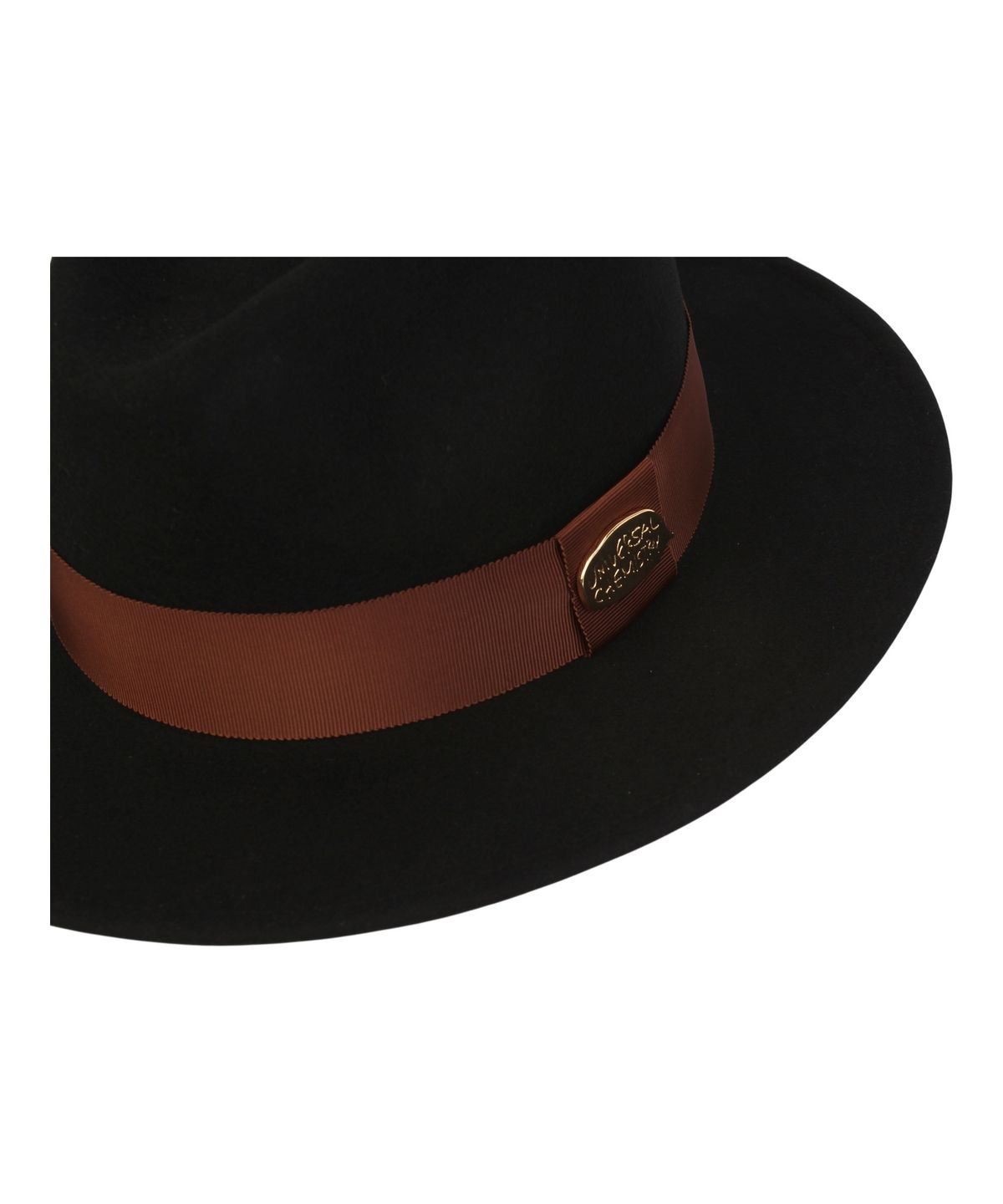 유니버셜 케미스트리(UNIVERSAL CHEMISTRY) Big Size BR Line Wool Black Fedora 페도라