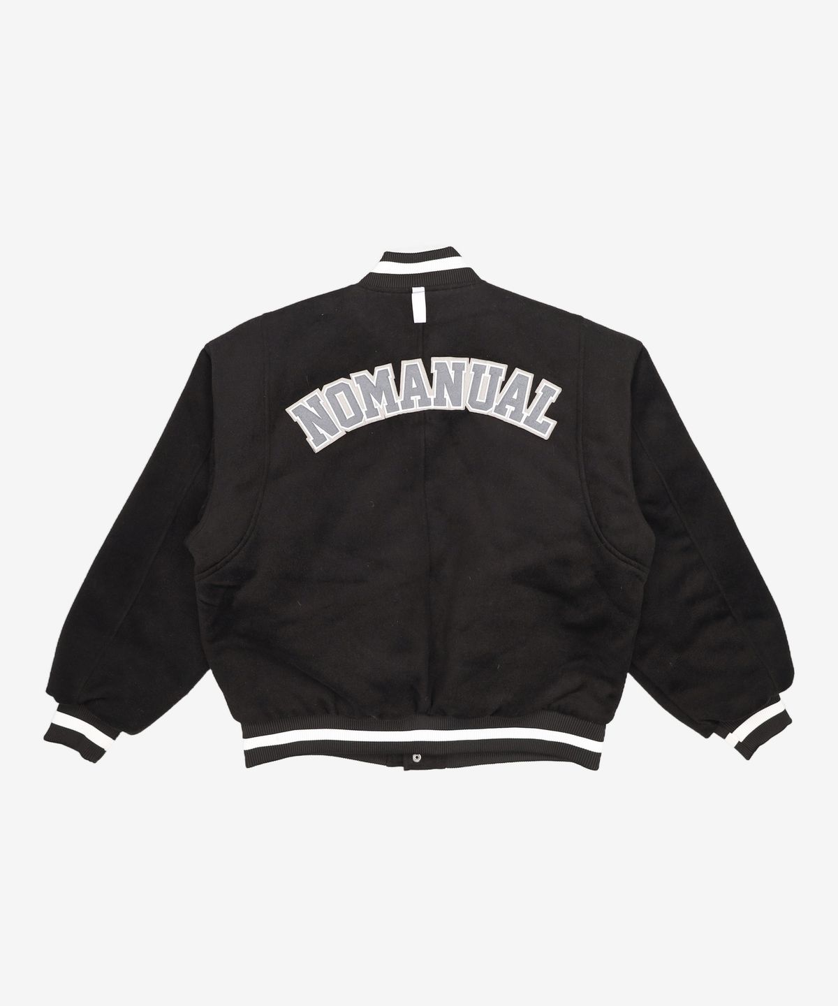 노매뉴얼(NOMANUAL) TAYLOR VARSITY JACKET - BLACK 95