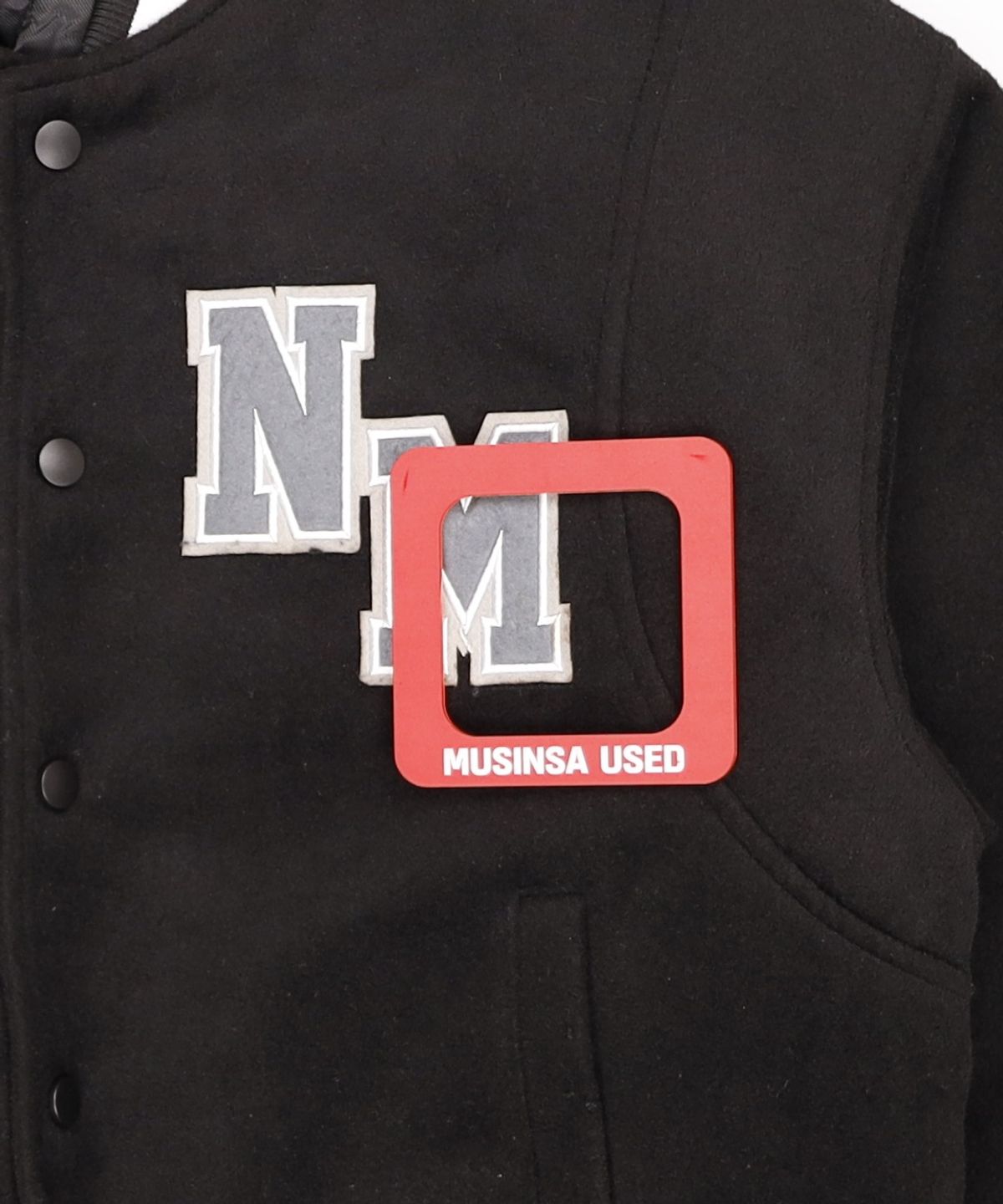 노매뉴얼(NOMANUAL) TAYLOR VARSITY JACKET - BLACK 95