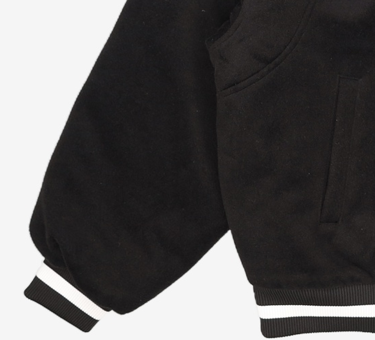 노매뉴얼(NOMANUAL) TAYLOR VARSITY JACKET - BLACK 95