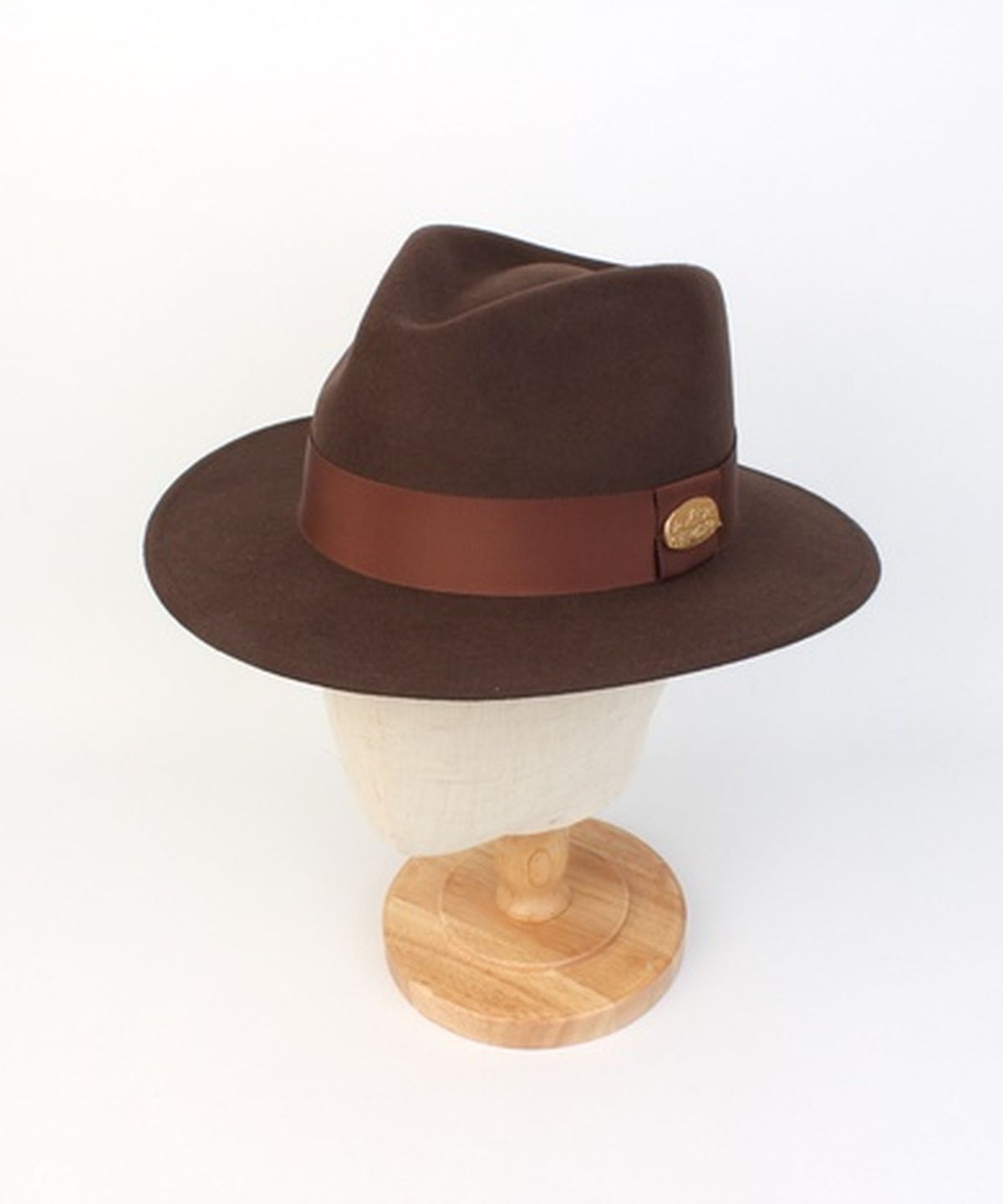 유니버셜 케미스트리(UNIVERSAL CHEMISTRY) Big Size BR Line Wool Brown Fedora 페도라