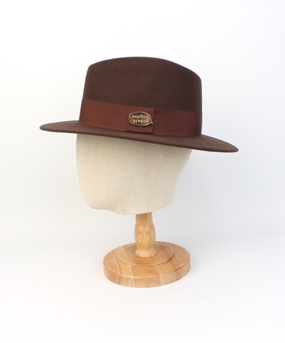 유니버셜 케미스트리(UNIVERSAL CHEMISTRY) Big Size BR Line Wool Brown Fedora 페도라