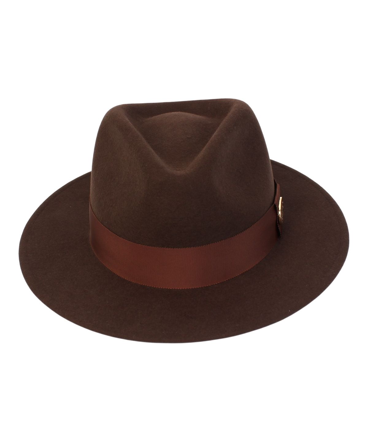 유니버셜 케미스트리(UNIVERSAL CHEMISTRY) Big Size BR Line Wool Brown Fedora 페도라