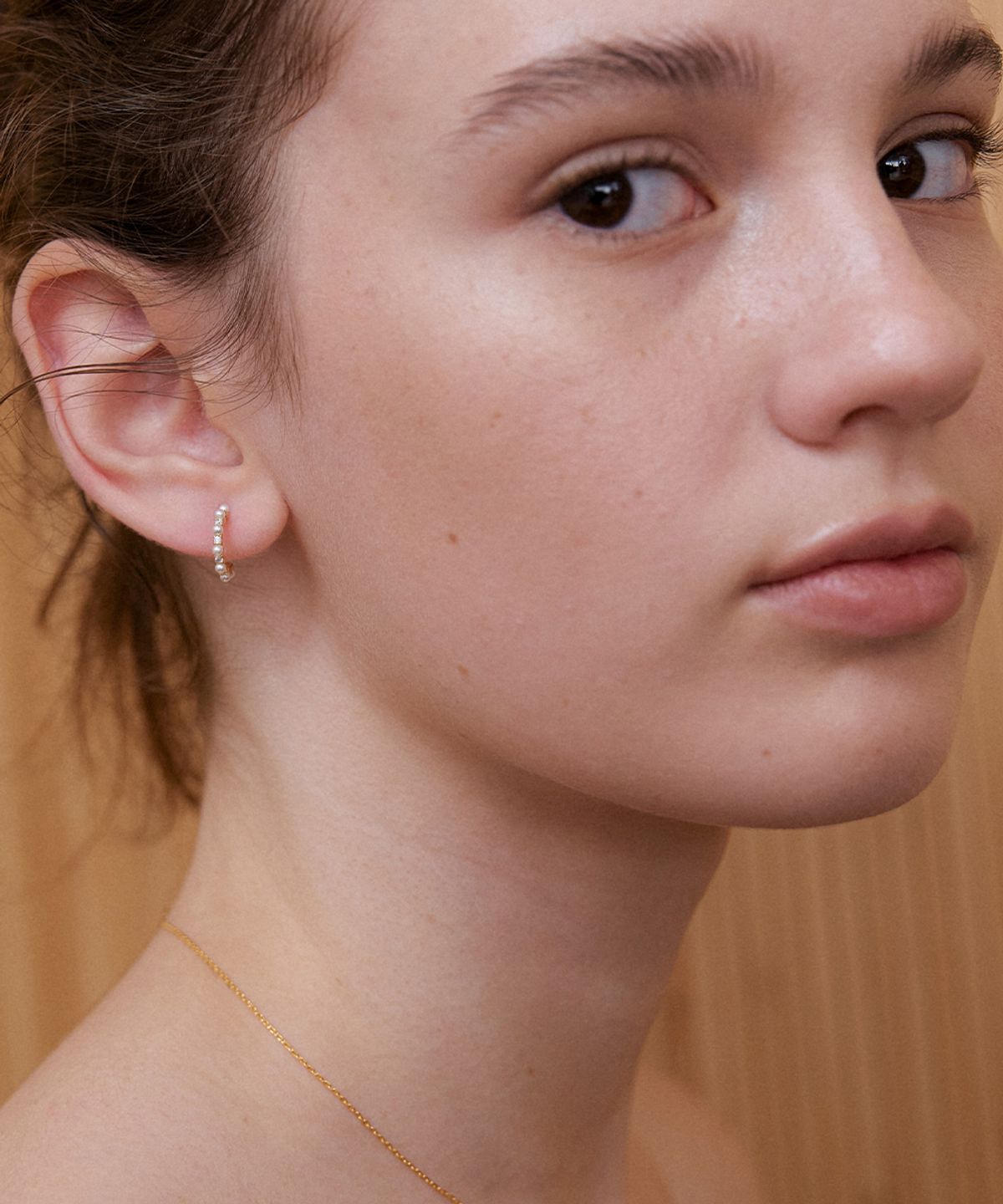 오블라(OVLA) (SILVER 925) multi cubic hoop earring JE064