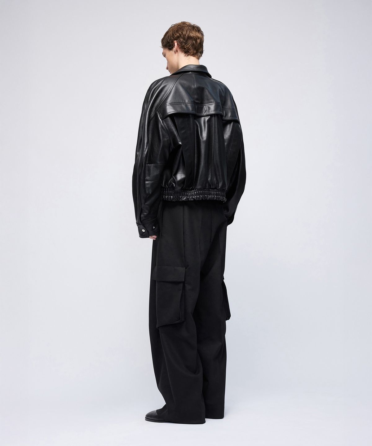 몰프(MORPH) Divided Leather Blouson Jacket