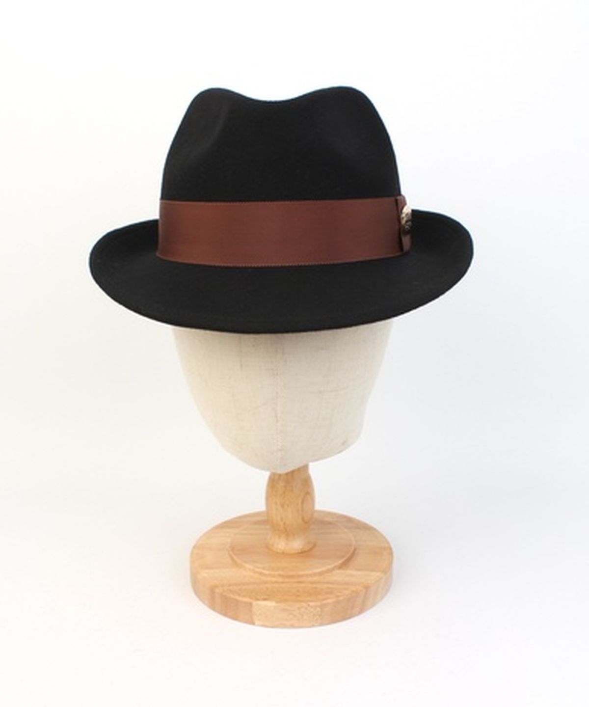 유니버셜 케미스트리(UNIVERSAL CHEMISTRY) Big Size BU BR Line Black Wool Fedora 페도라