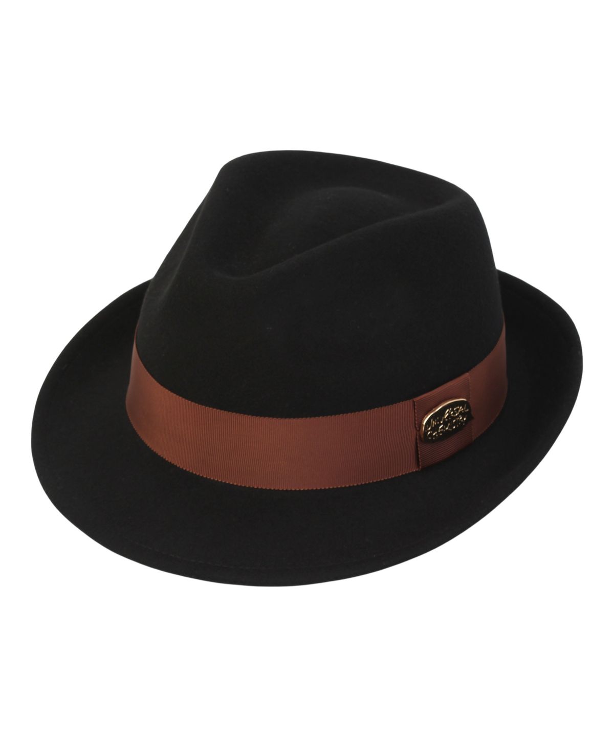 유니버셜 케미스트리(UNIVERSAL CHEMISTRY) Big Size BU BR Line Black Wool Fedora 페도라