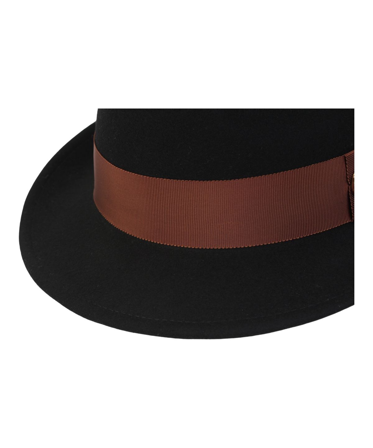 유니버셜 케미스트리(UNIVERSAL CHEMISTRY) Big Size BU BR Line Black Wool Fedora 페도라