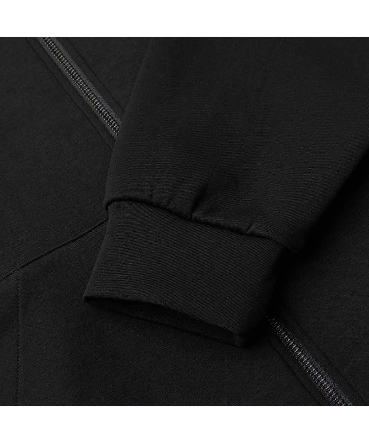 커스텀멜로우(CUSTOMELLOW) 블랙 오버핏 후드 집업 CWTAW26712BKX