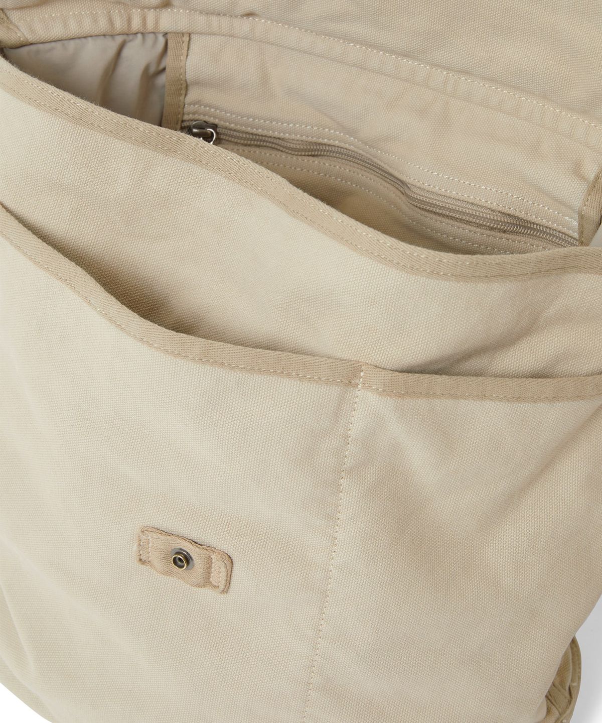 디스이즈네버댓(THISISNEVERTHAT) Overdyed Canvas Messenger Bag Beige