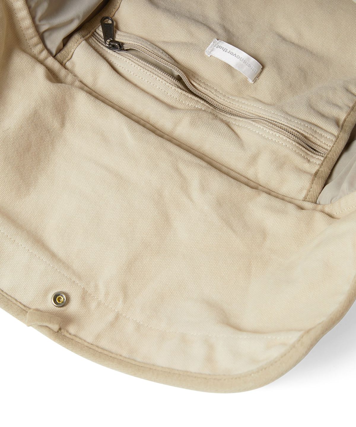 디스이즈네버댓(THISISNEVERTHAT) Overdyed Canvas Messenger Bag Beige