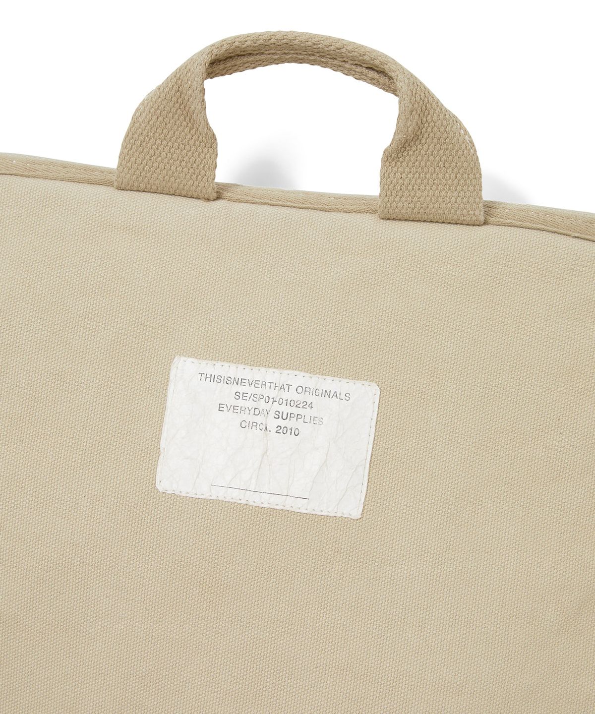 디스이즈네버댓(THISISNEVERTHAT) Overdyed Canvas Messenger Bag Beige
