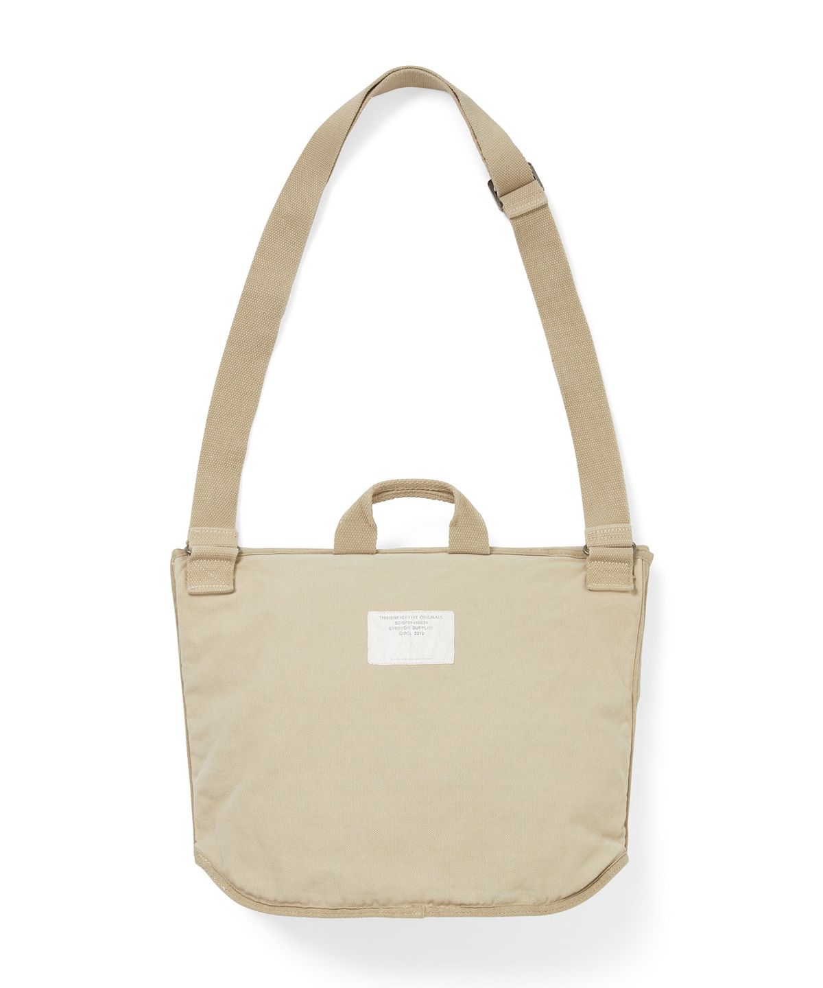 디스이즈네버댓(THISISNEVERTHAT) Overdyed Canvas Messenger Bag Beige