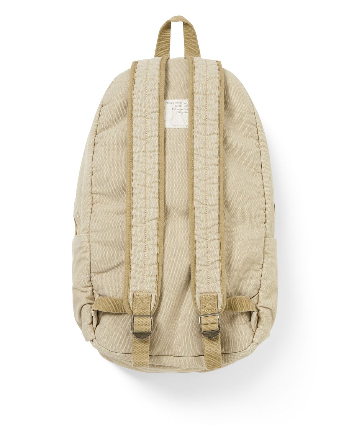 디스이즈네버댓(THISISNEVERTHAT) Overdyed Canvas Daypack Beige