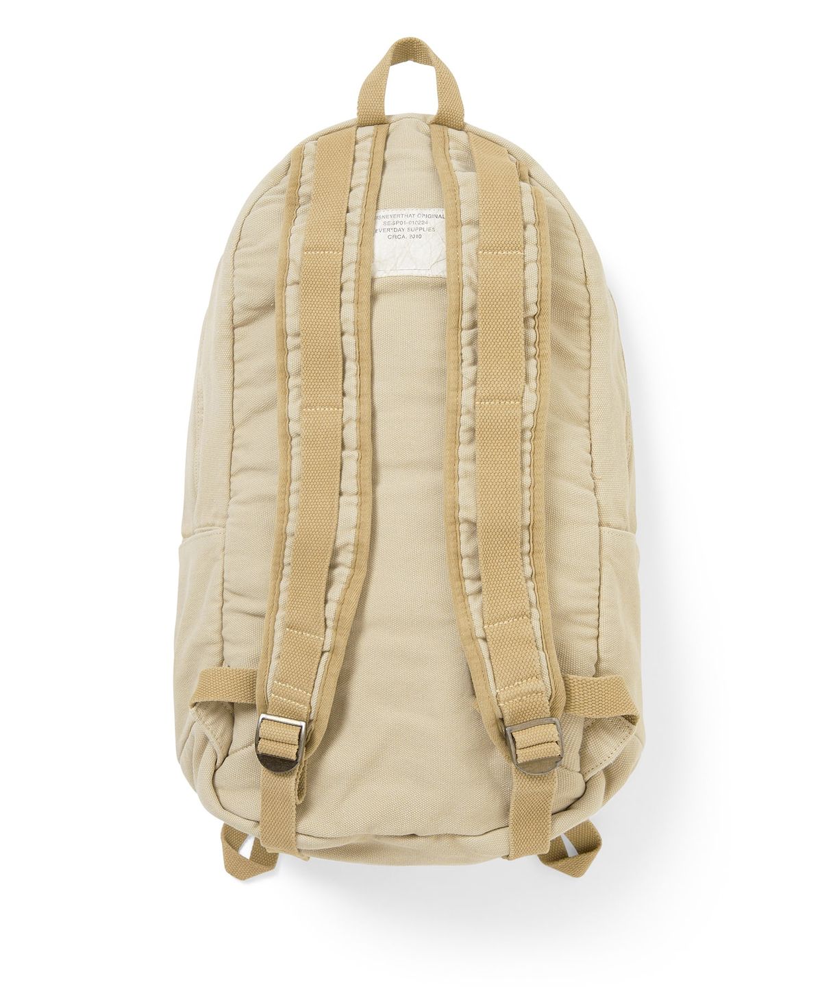 디스이즈네버댓(THISISNEVERTHAT) Overdyed Canvas Backpack Beige