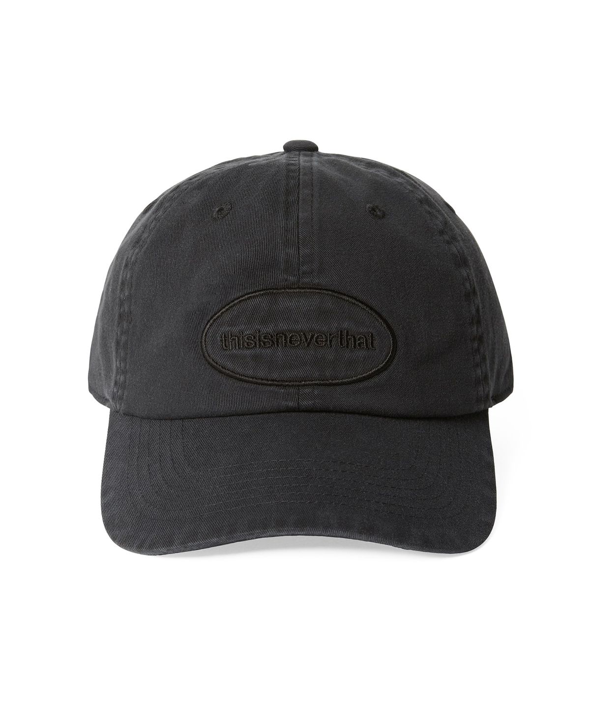 디스이즈네버댓(THISISNEVERTHAT) Overdyed E/T-Logo Cap Black