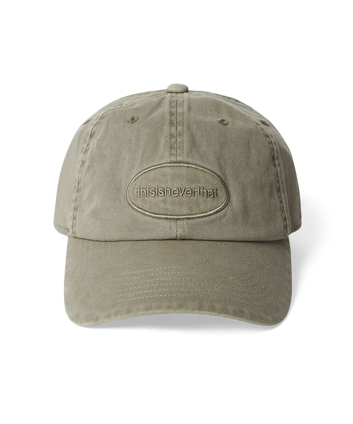 디스이즈네버댓(THISISNEVERTHAT) Overdyed E/T-Logo Cap Olive