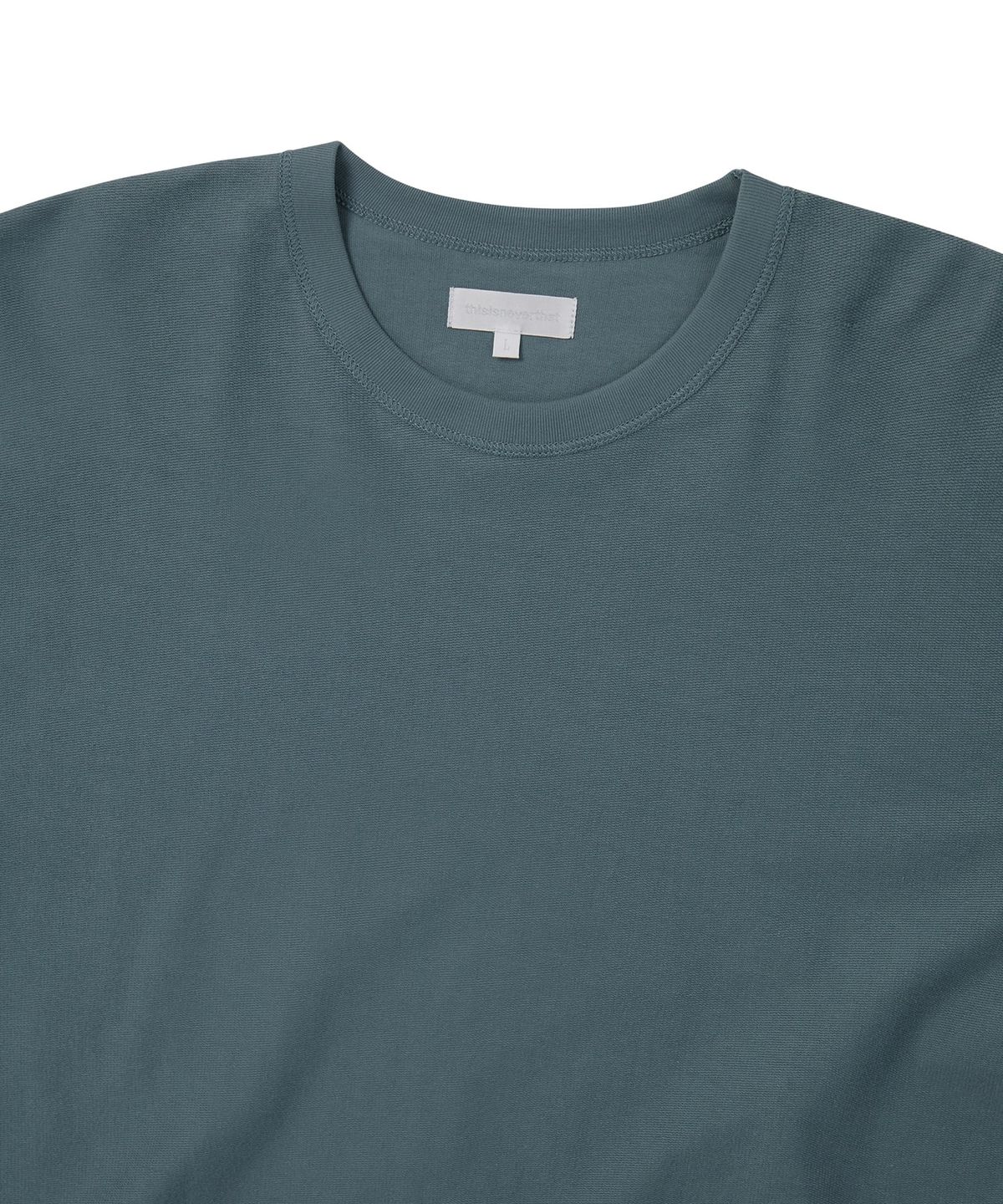 디스이즈네버댓(THISISNEVERTHAT) Applique Reverse L/S Tee Teal
