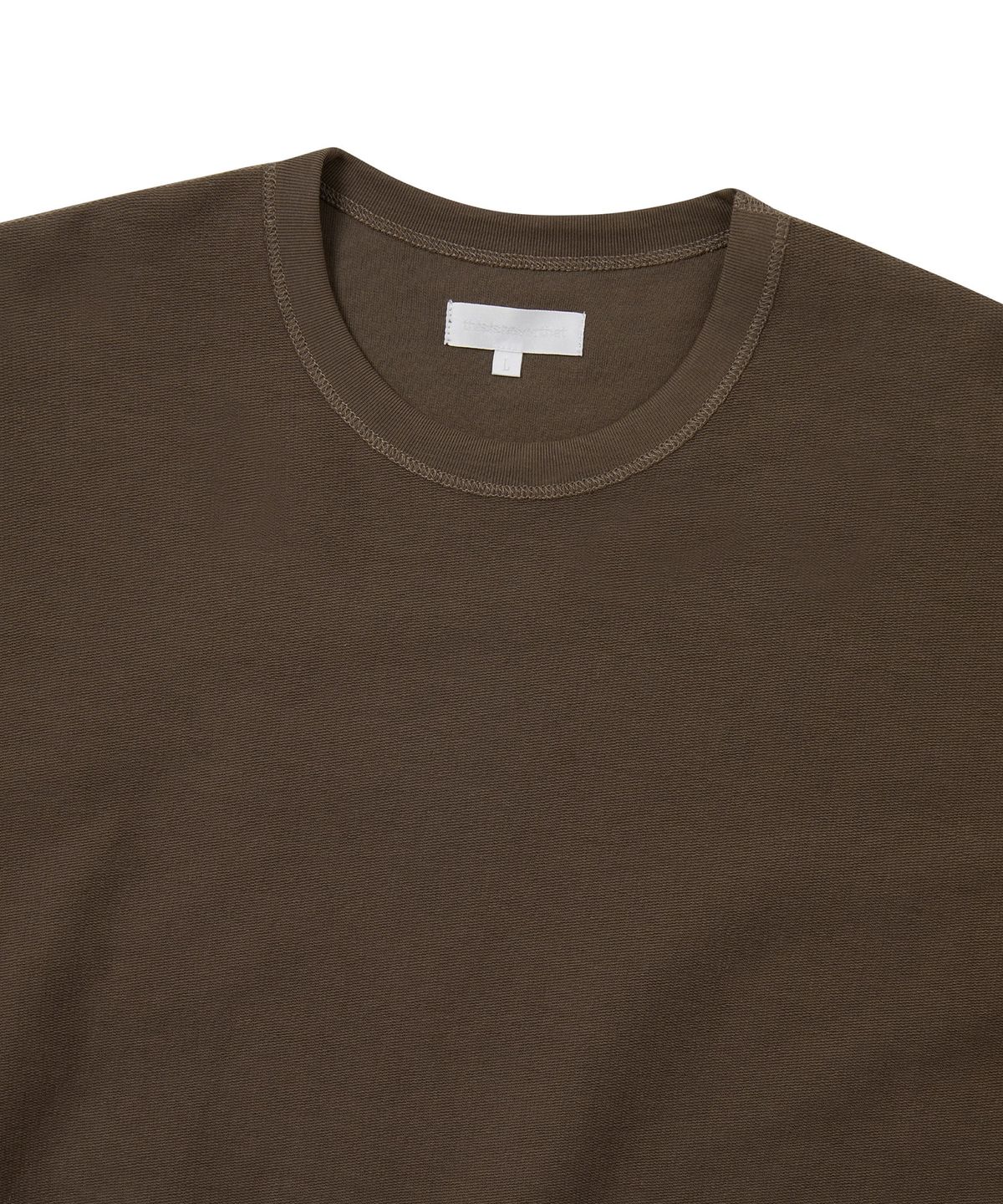 디스이즈네버댓(THISISNEVERTHAT) Applique Reverse L/S Tee Brown