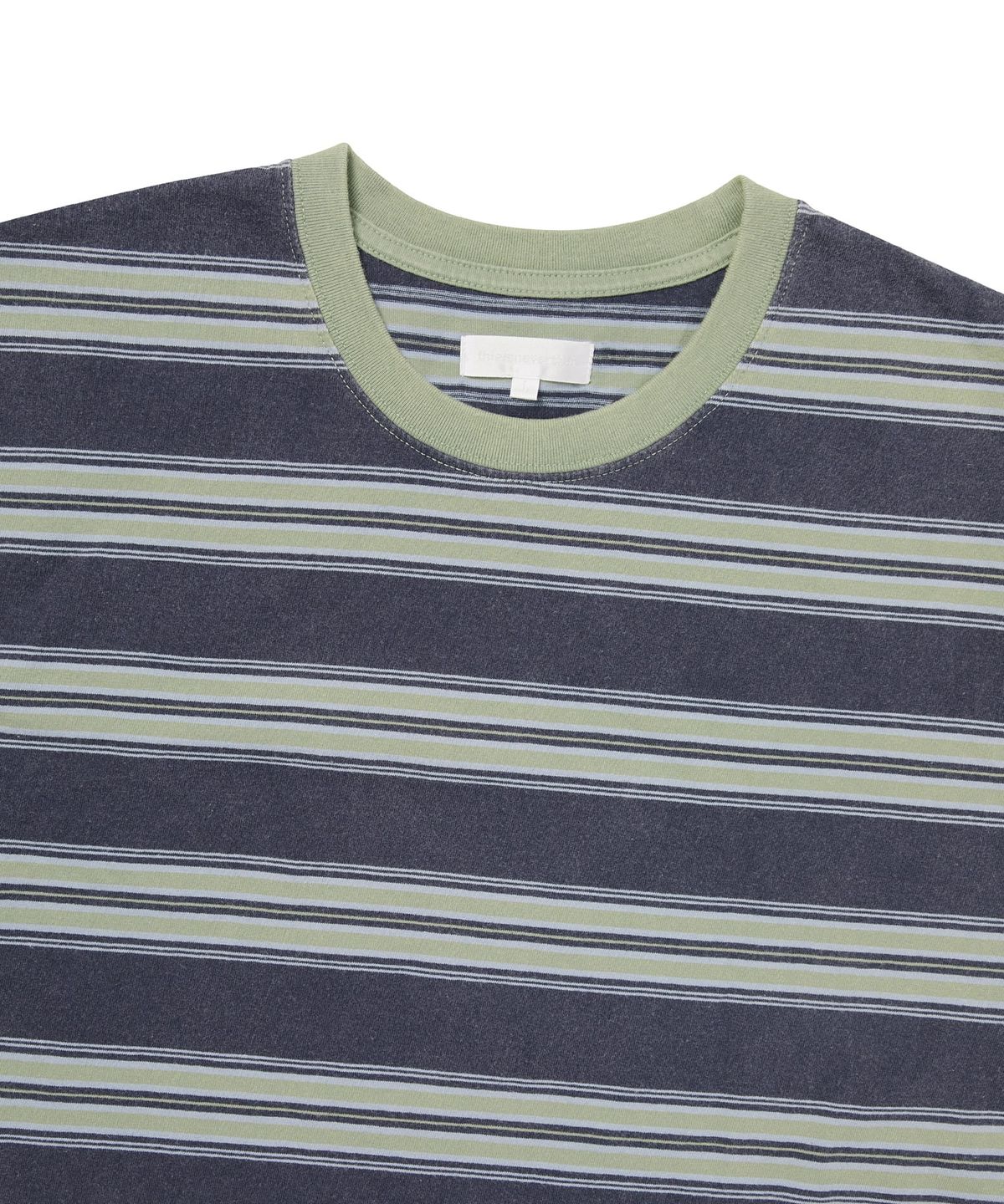 디스이즈네버댓(THISISNEVERTHAT) Striped L/S Tee Navy