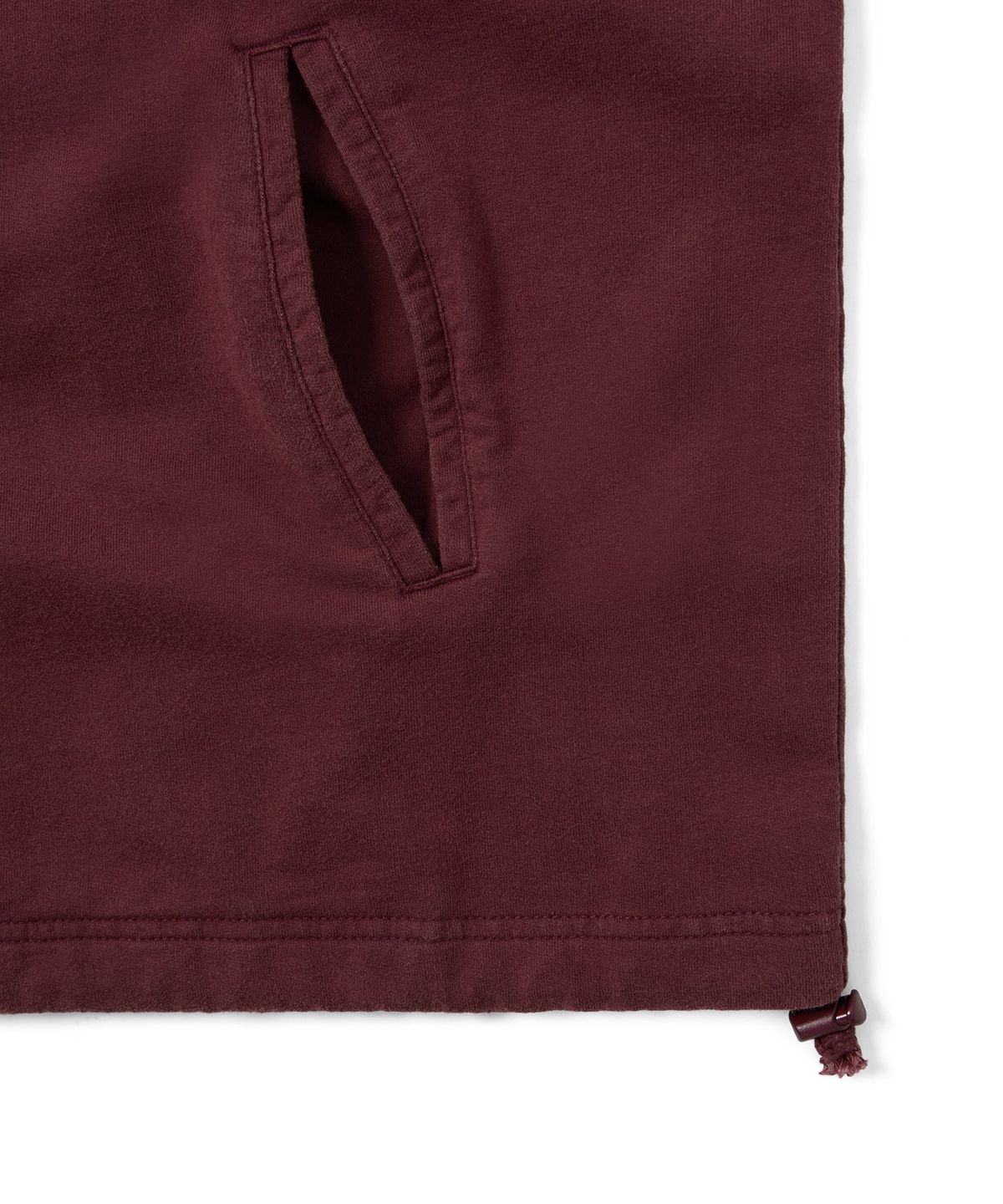 디스이즈네버댓(THISISNEVERTHAT) Half Zip Sweatshirt Burgundy