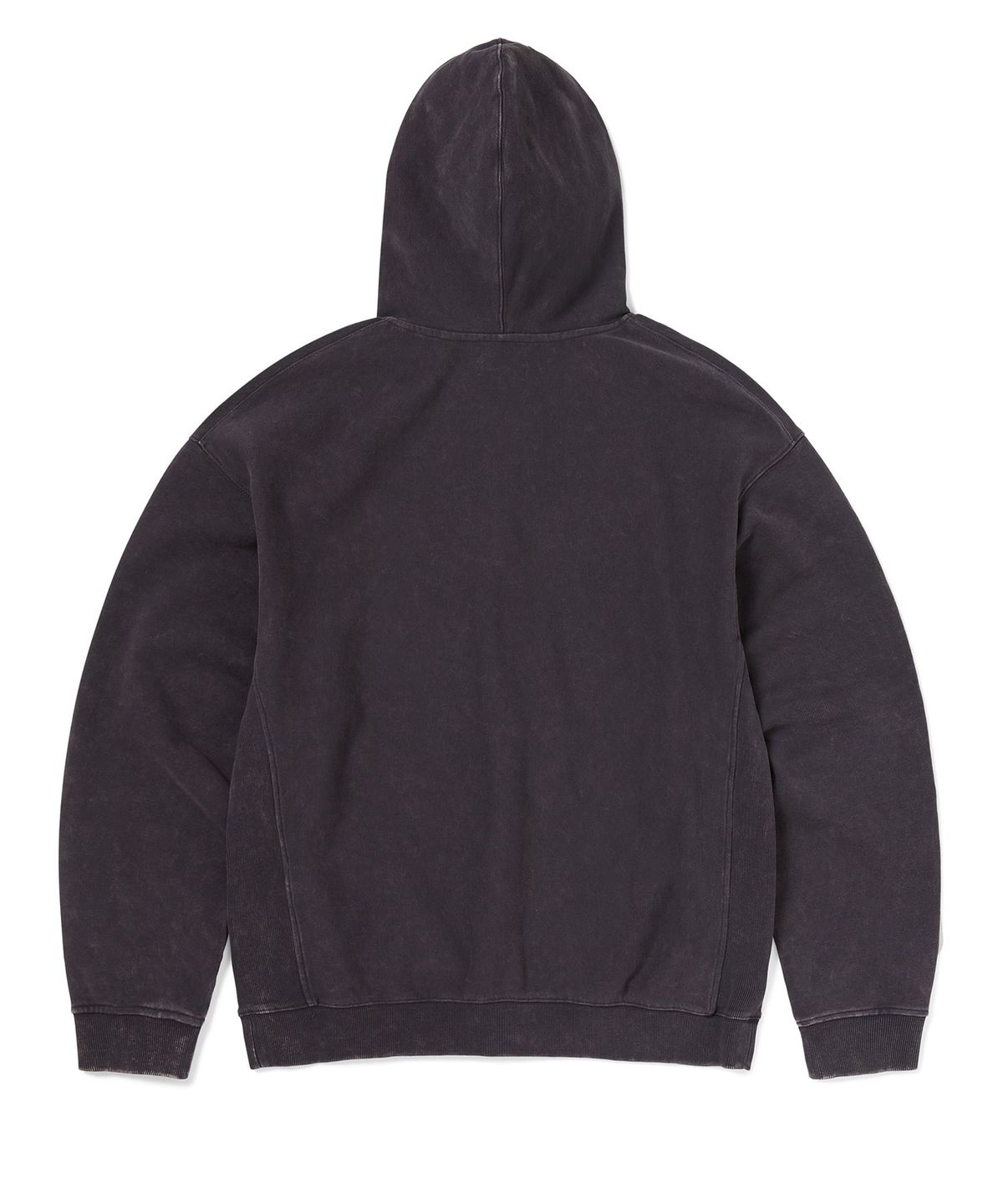 디스이즈네버댓(THISISNEVERTHAT) Applique Zip Up Hoodie Damaged Black