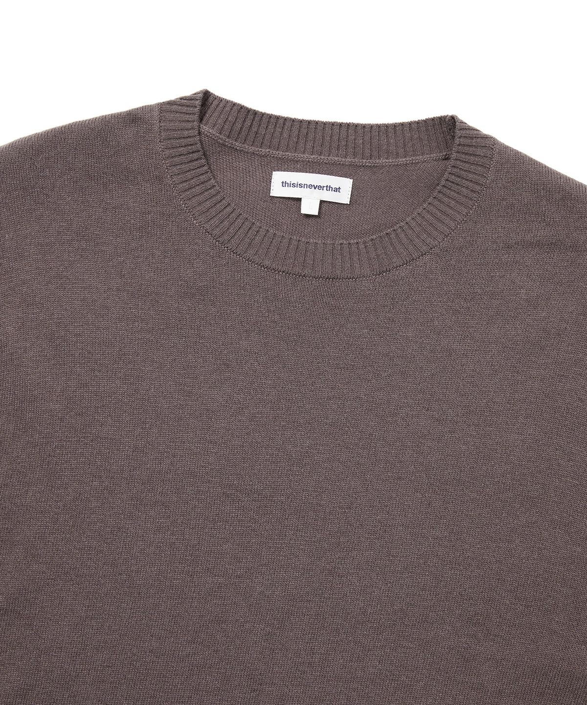 디스이즈네버댓(THISISNEVERTHAT) High Gauge Knit Sweater Greyish Brown