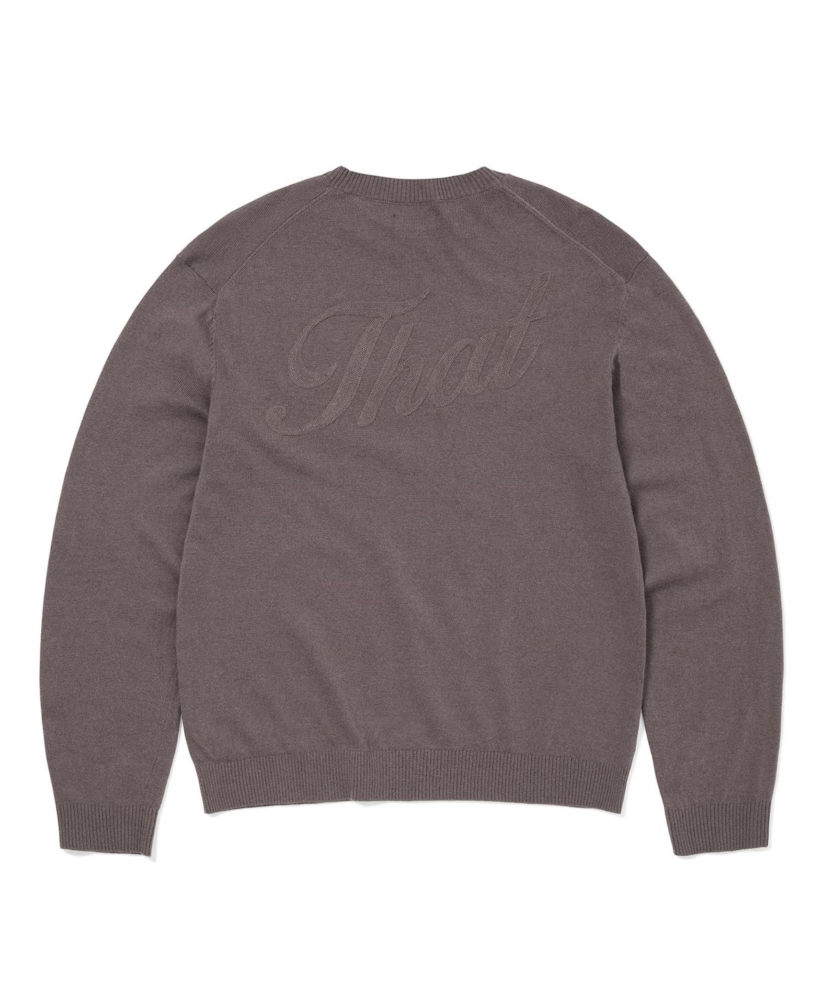 디스이즈네버댓(THISISNEVERTHAT) High Gauge Knit Sweater Greyish Brown
