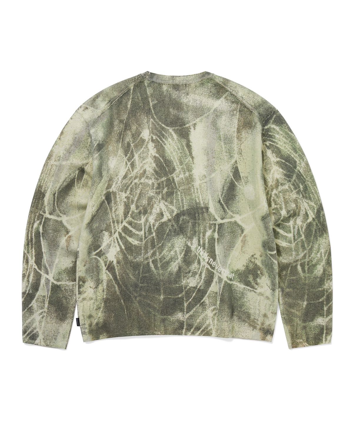 디스이즈네버댓(THISISNEVERTHAT) Abstract Web Knit Sweater Olive