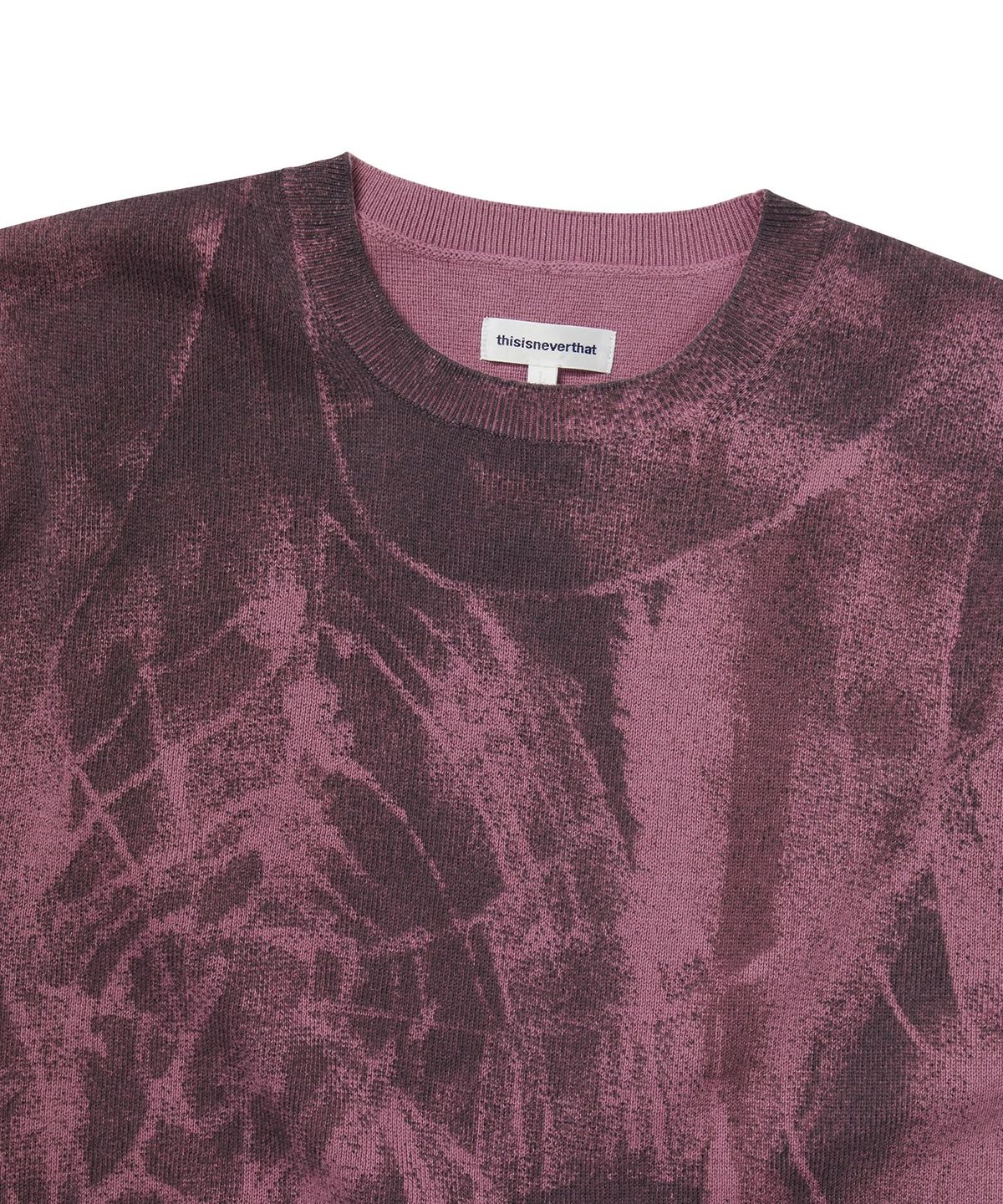 디스이즈네버댓(THISISNEVERTHAT) Abstract Web Knit Sweater Magenta