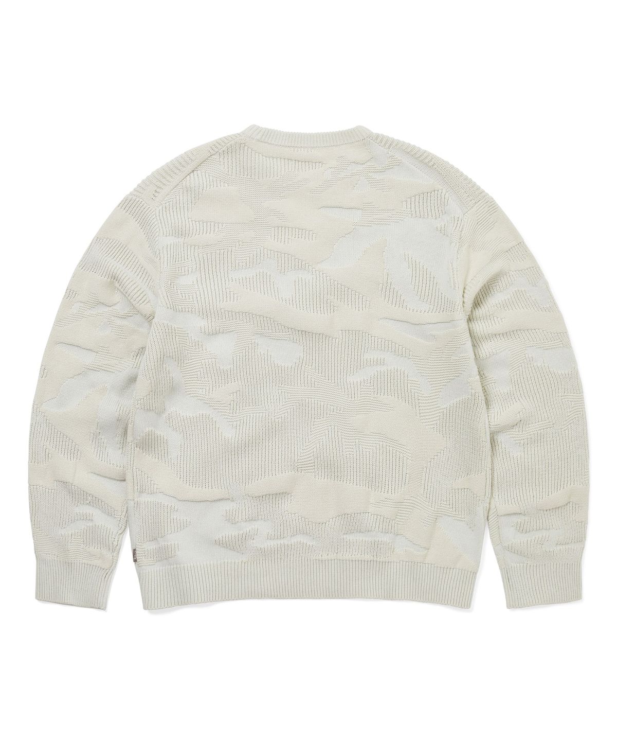 디스이즈네버댓(THISISNEVERTHAT) Camouflage Jacquard Knit Crew Natural
