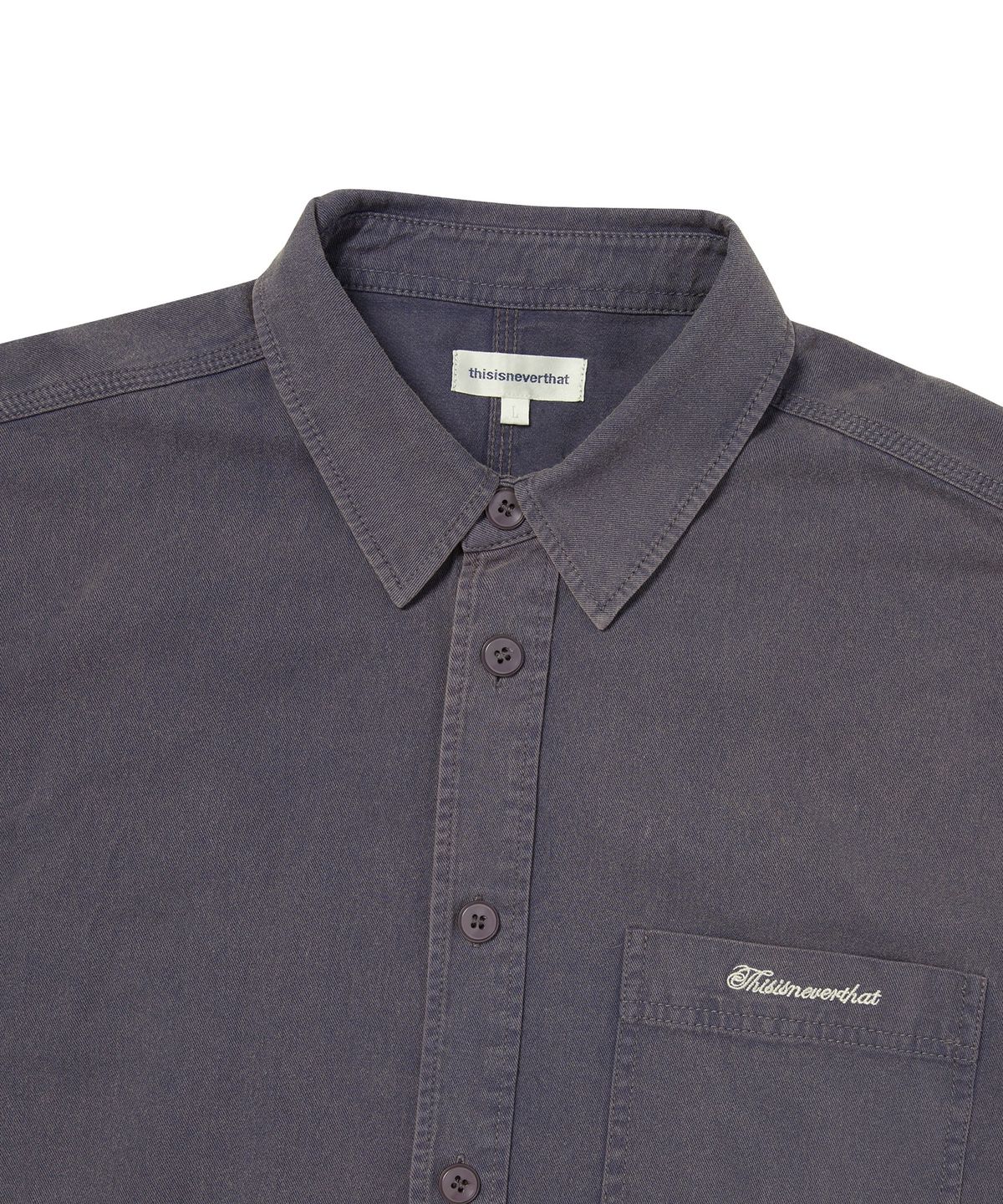 디스이즈네버댓(THISISNEVERTHAT) Washed Twill Shirt Navy