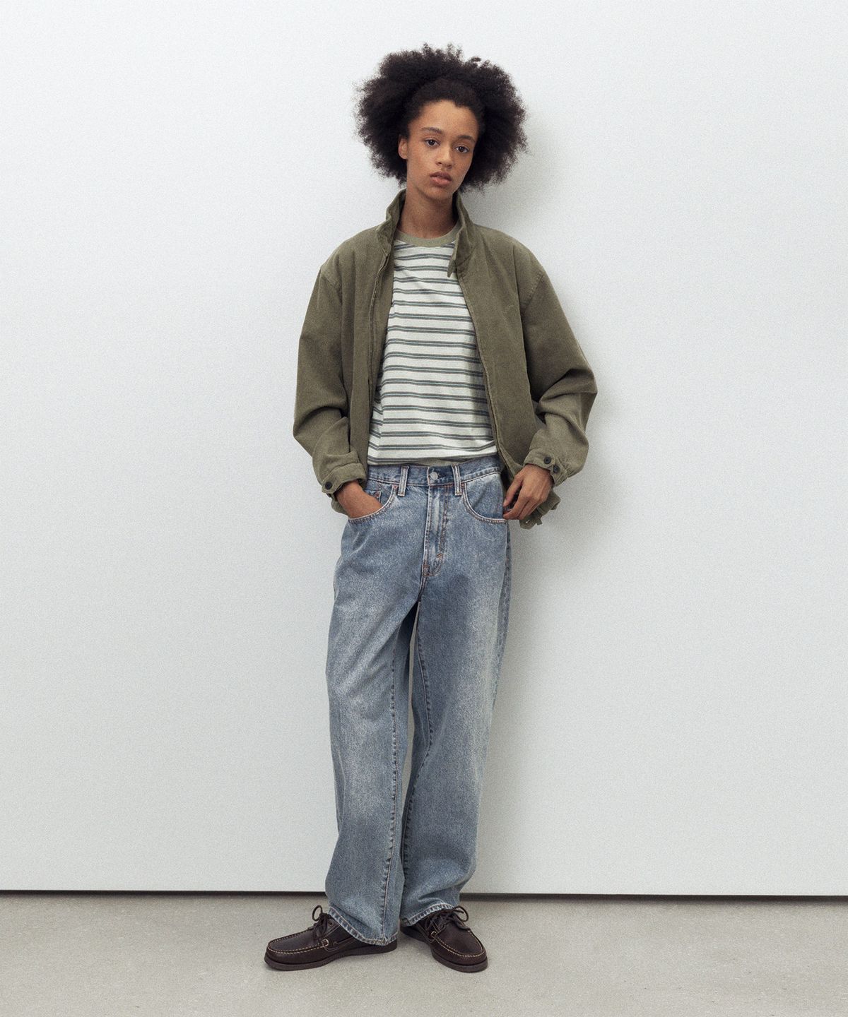 디스이즈네버댓(THISISNEVERTHAT) Corduroy Harrington Jacket Olive Drab