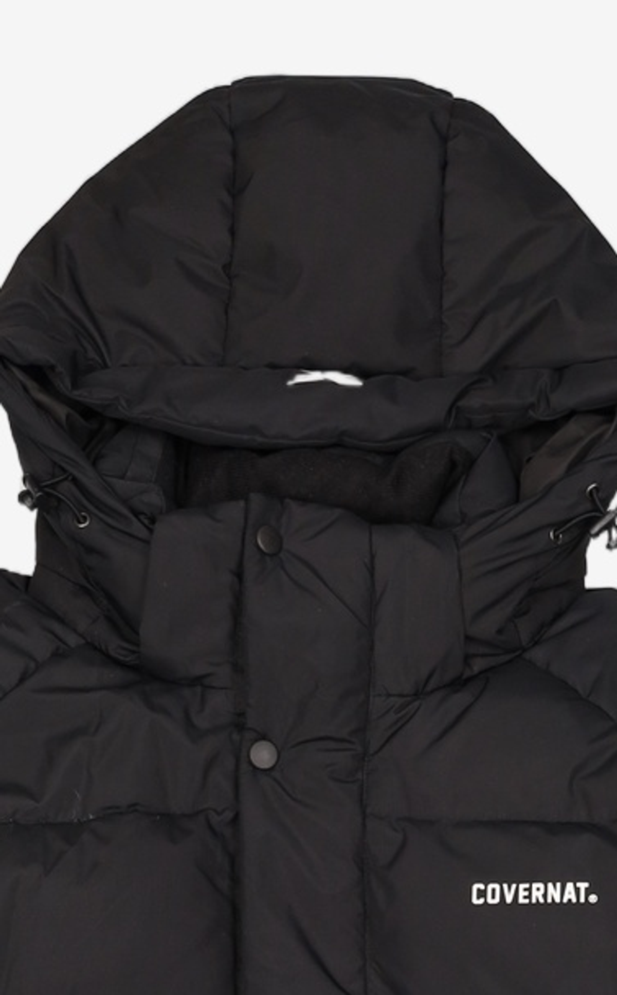 리복(REEBOK) [리복X커버낫][DX7064] 롱 푸퍼 자켓 - 블랙 L