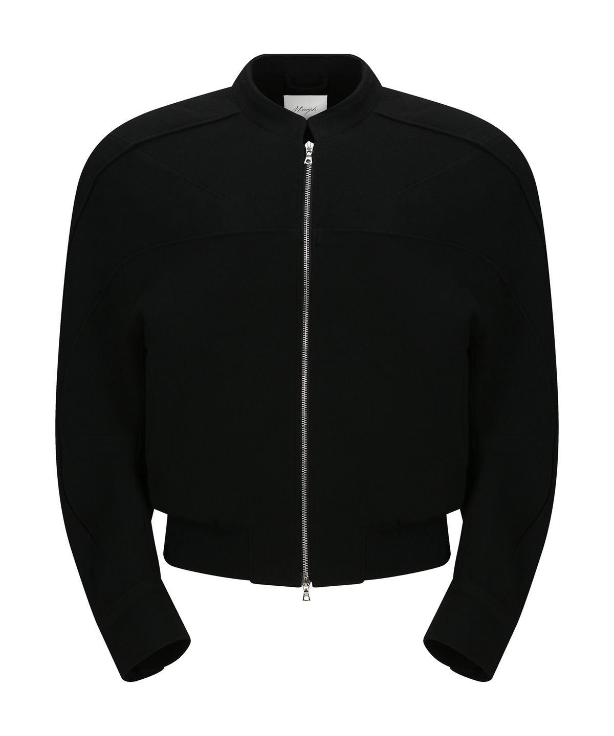 몰프(MORPH) Divided Wool Crepe Biker Blouson