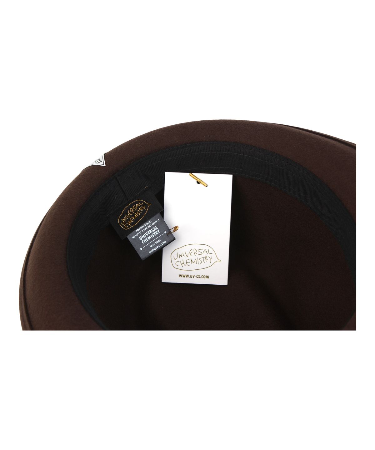 유니버셜 케미스트리(UNIVERSAL CHEMISTRY) Big Size BU Brown Wool Fedora 페도라