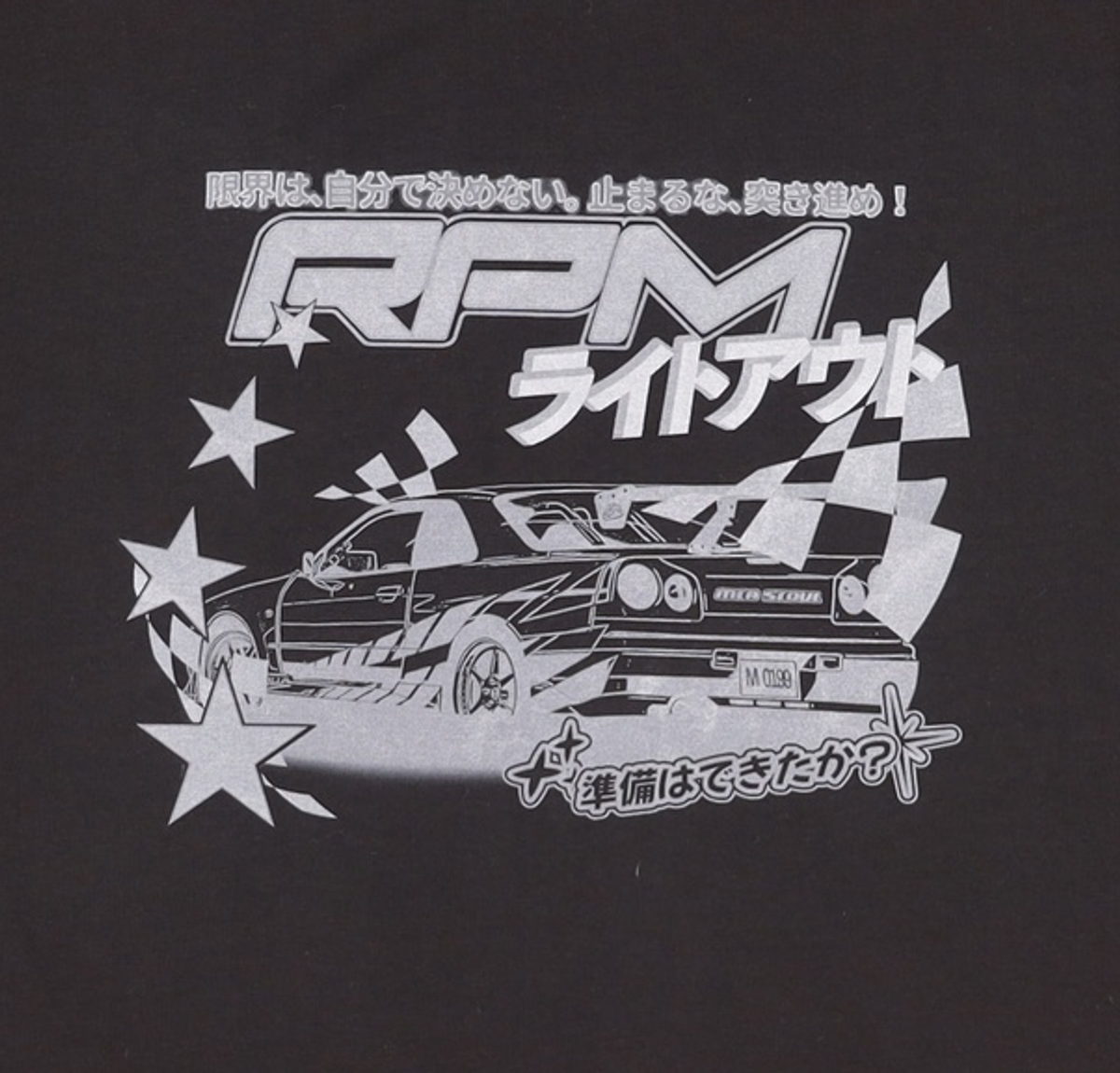 메아(MEA) OVERSIZED RACING CAR TOP [BLACK] 2