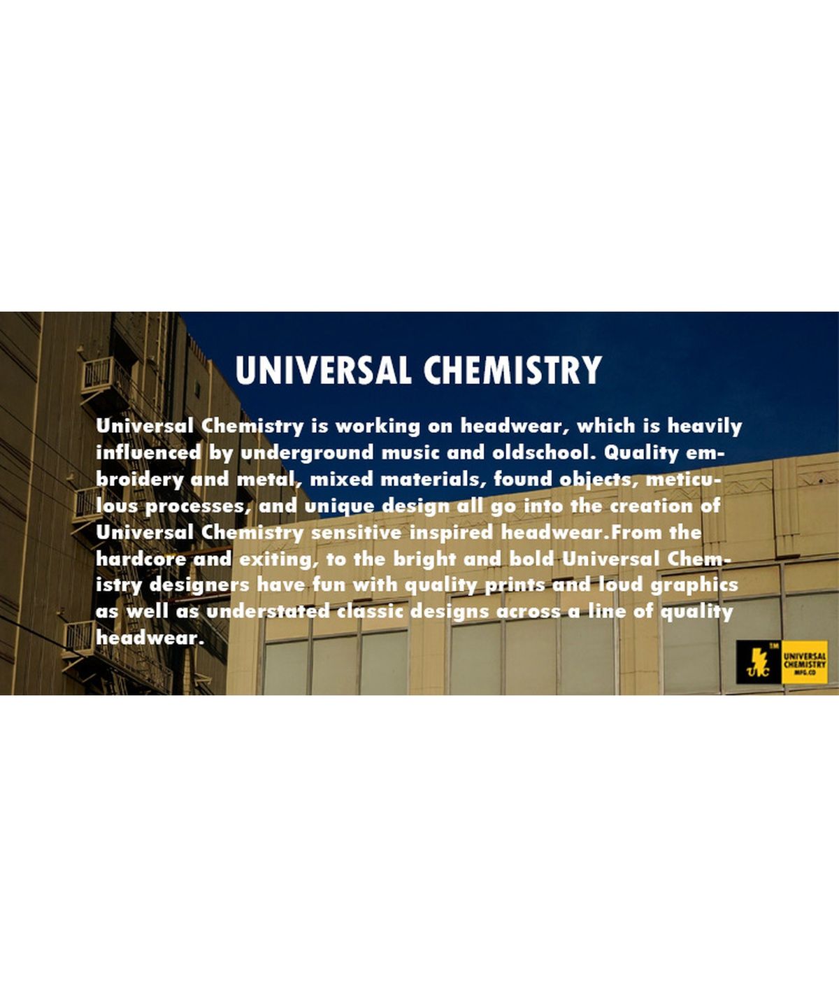 유니버셜 케미스트리(UNIVERSAL CHEMISTRY) Big Size BU Black Cotton Fedora 페도라
