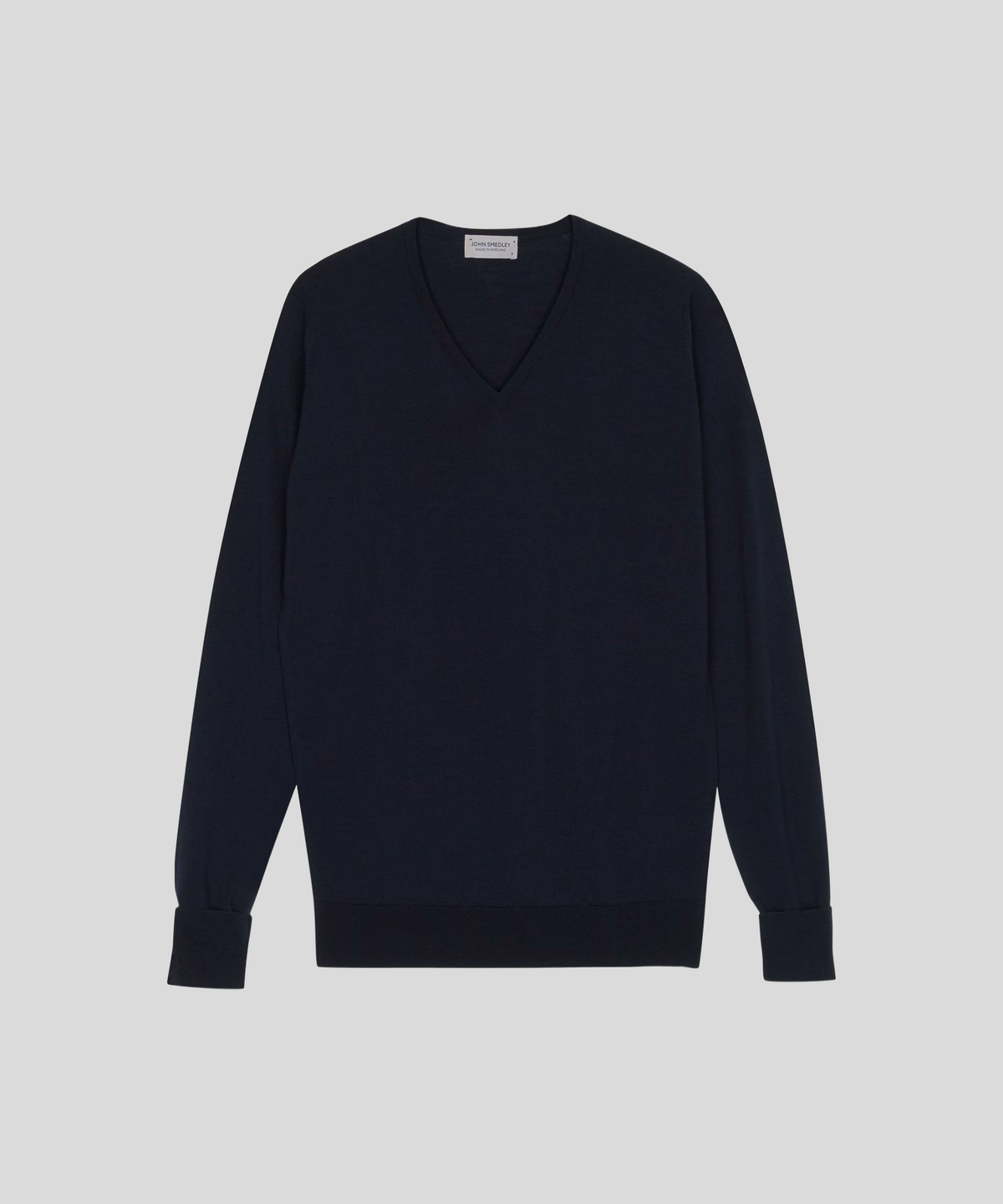 존 스메들리(JOHN SMEDLEY) BOBBY Extra Fine Merino Wool Easy Fit V-Neck Pullover Core 10 Colors