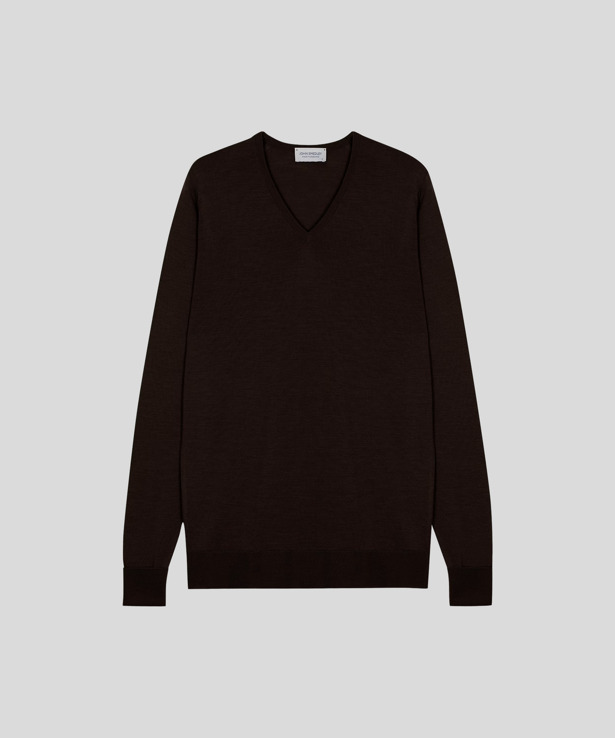 존 스메들리(JOHN SMEDLEY) BOBBY Extra Fine Merino Wool Easy Fit V-Neck Pullover Core 10 Colors