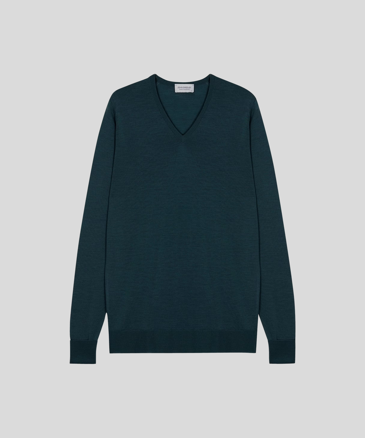 존 스메들리(JOHN SMEDLEY) BOBBY Extra Fine Merino Wool Easy Fit V-Neck Pullover Core 10 Colors