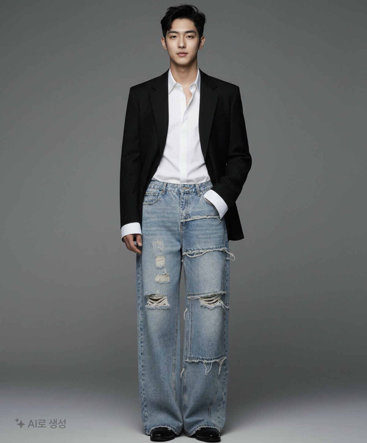 스키즘 인듀싱(SCHISM INDUCING) TWELVE GOLD JEANS BLUE M