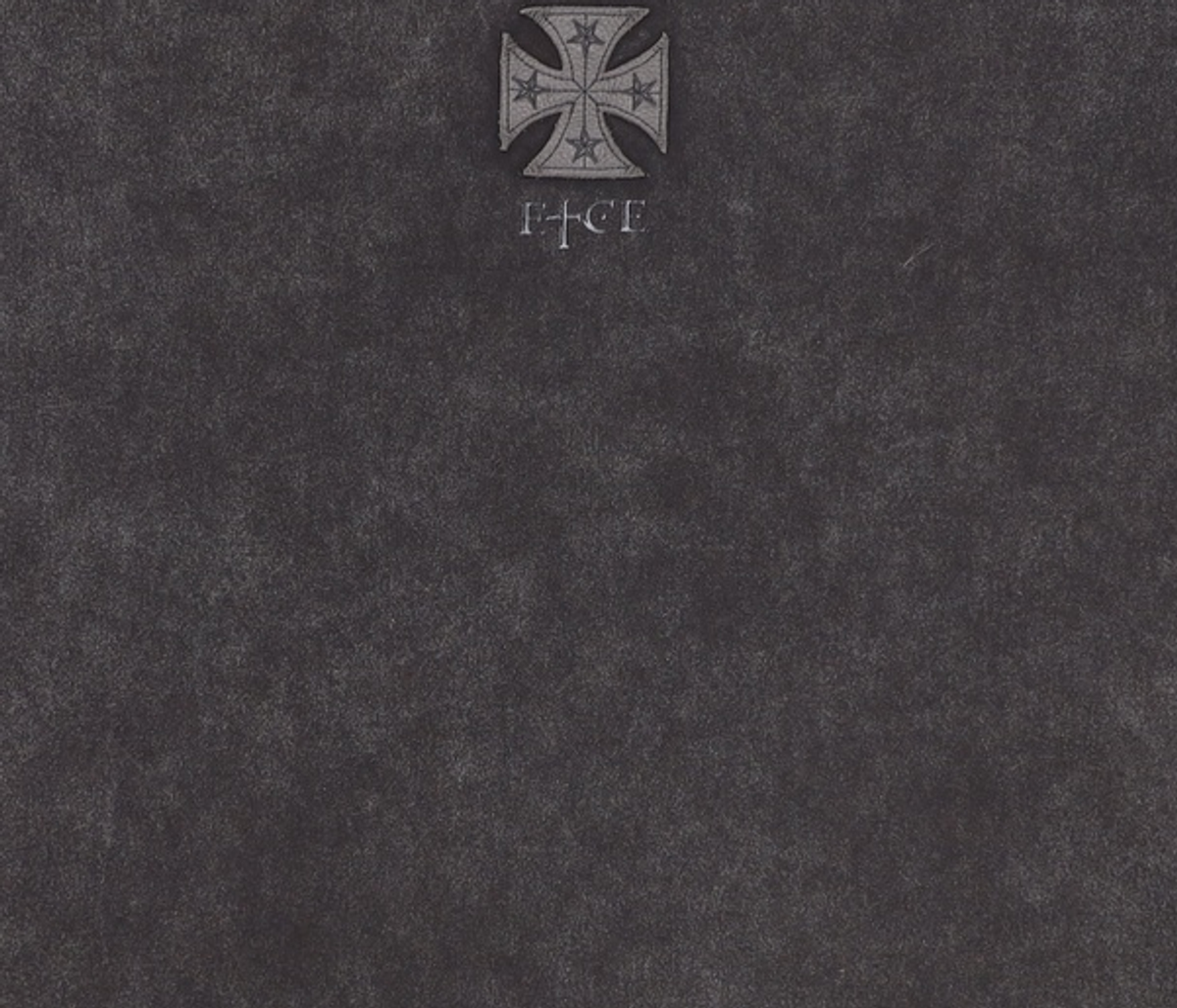 이티씨이(ETCE) CROSS LEATHER PATCH L/S TEE (BLACK) M