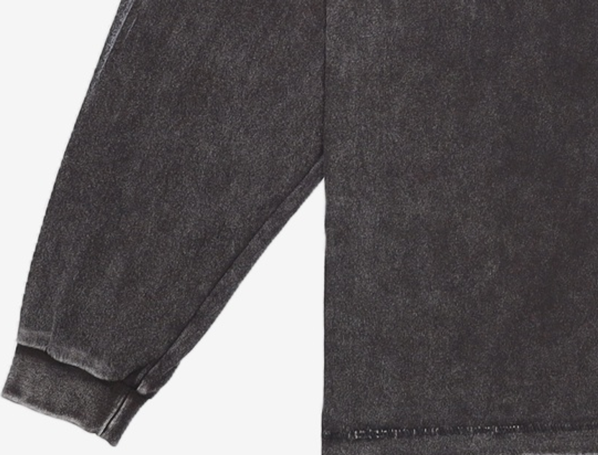 이티씨이(ETCE) CROSS LEATHER PATCH L/S TEE (BLACK) M