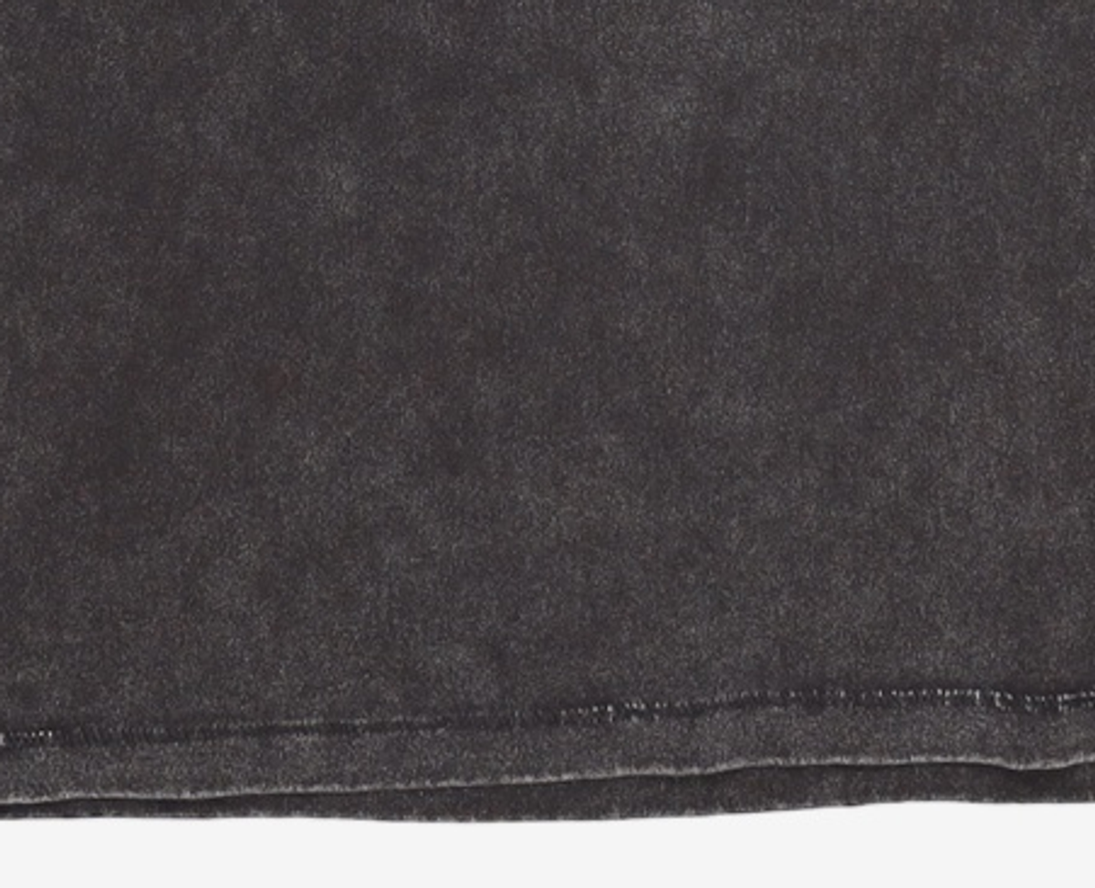 이티씨이(ETCE) CROSS LEATHER PATCH L/S TEE (BLACK) M