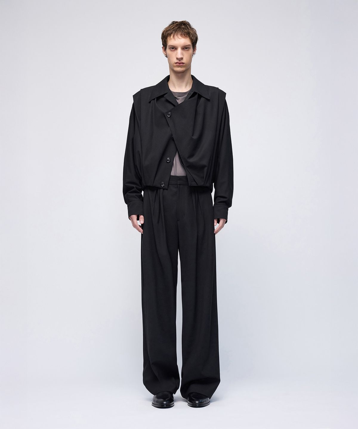 몰프(MORPH) Organism Wool Multi Tuck Pants